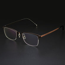 Load image into Gallery viewer, Gmei Optical Titanium Alloy Half-Rim Presciption Eyeglasses Frames For Men &amp; Women Myopia Eyewear Hyperopia Spectacles LF2027