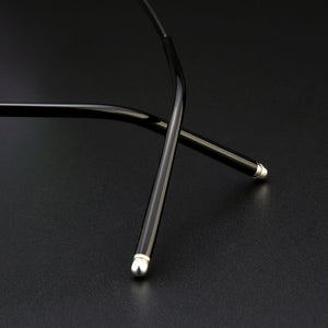 Gmei Optical Titanium Alloy Half-Rim Presciption Eyeglasses Frames For Men & Women's Hyperopia Spectacles Myopia Eyewear LF2026