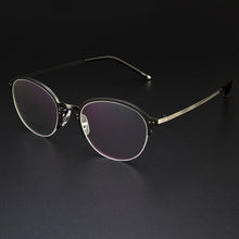 Load image into Gallery viewer, Gmei Optical Titanium Alloy Half-Rim Presciption Eyeglasses Frames For Men &amp; Women&#39;s Hyperopia Spectacles Myopia Eyewear LF2026