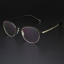 Load image into Gallery viewer, Gmei Optical Titanium Alloy Half-Rim Presciption Eyeglasses Frames For Men &amp; Women&#39;s Hyperopia Spectacles Myopia Eyewear LF2026