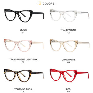 Gmei Optical Transparent Clear Glasses Frame Cat Eye Eyeglasses Frames For Women Prescription Spectacles 2003