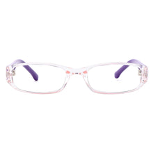 Load image into Gallery viewer, Gmei Optical Transparent Rectangular Full Rim Plastic Kid&#39;s Glasses Frames For Myopia Presbyopia Prescription Eyeglasses H8001