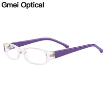 Load image into Gallery viewer, Gmei Optical Transparent Rectangular Full Rim Plastic Kid&#39;s Glasses Frames For Myopia Presbyopia Prescription Eyeglasses H8001