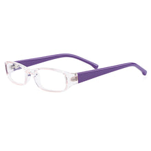 Load image into Gallery viewer, Gmei Optical Transparent Rectangular Full Rim Plastic Kid&#39;s Glasses Frames For Myopia Presbyopia Prescription Eyeglasses H8001