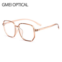 Carica l&#39;immagine nel visualizzatore di Gallery, Gmei Optical Transparent Women Glasses Frame Large Size Ultralight TR90 Plastic Eyewear Men Big Myopia Spectacles Frames M9157