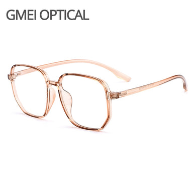 Gmei Optical Transparent Women Glasses Frame Large Size Ultralight TR90 Plastic Eyewear Men Big Myopia Spectacles Frames M9157