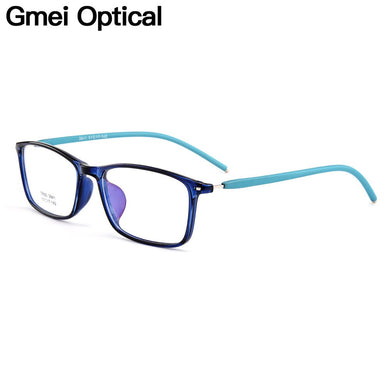 Gmei Optical Trendy Ultralight TR90 Full Rim Women Optical Eyeglasses Frame Men Plastic Myopia Eyewear 3 Colors Optional M3841