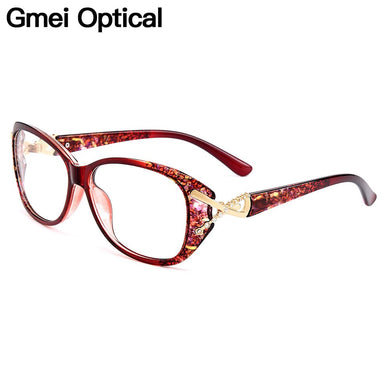 Gmei Optical Trendy Ultralight TR90 Full Rim Women Optical Eyeglasses Frames Female Plastic Myopia Presbyopia Eyewear M1689