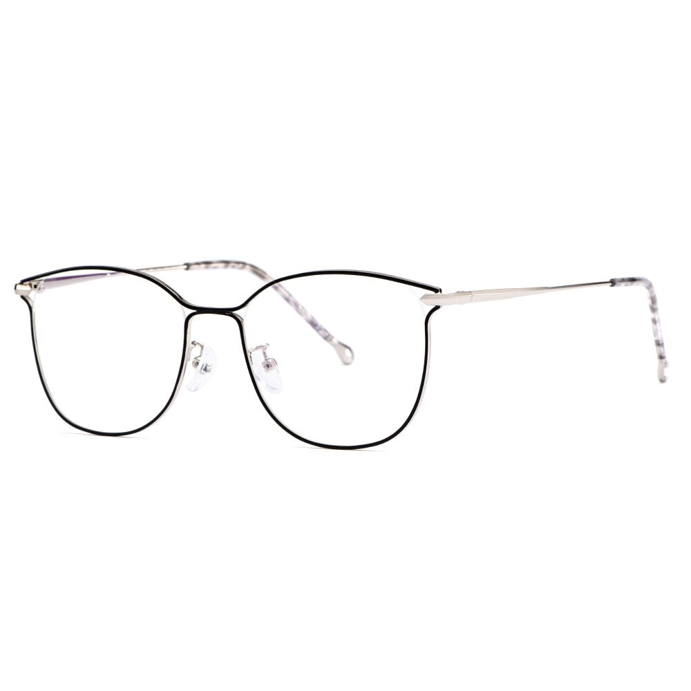 Gmei Optical Trendy Urltra-Light Titanium Alloy Women Full Rim Glasses Frames For Myopia Reading Prescription Eyeglasses M18043