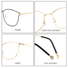 Load image into Gallery viewer, Gmei Optical Trendy Urltra-Light Titanium Alloy Women Full Rim Glasses Frames For Myopia Reading Prescription Eyeglasses M18043