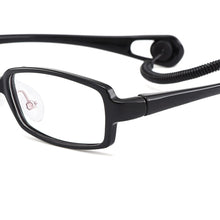 Load image into Gallery viewer, Gmei Optical Ultra-light Flexible TR90 Comfortable Safe Full Rim Kid&#39;s Eyeglasses Frames Saddle Bridge Anti-drop Lanyard H8023