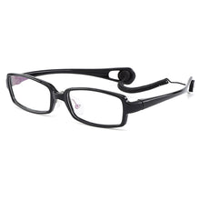Load image into Gallery viewer, Gmei Optical Ultra-light Flexible TR90 Comfortable Safe Full Rim Kid&#39;s Eyeglasses Frames Saddle Bridge Anti-drop Lanyard H8023