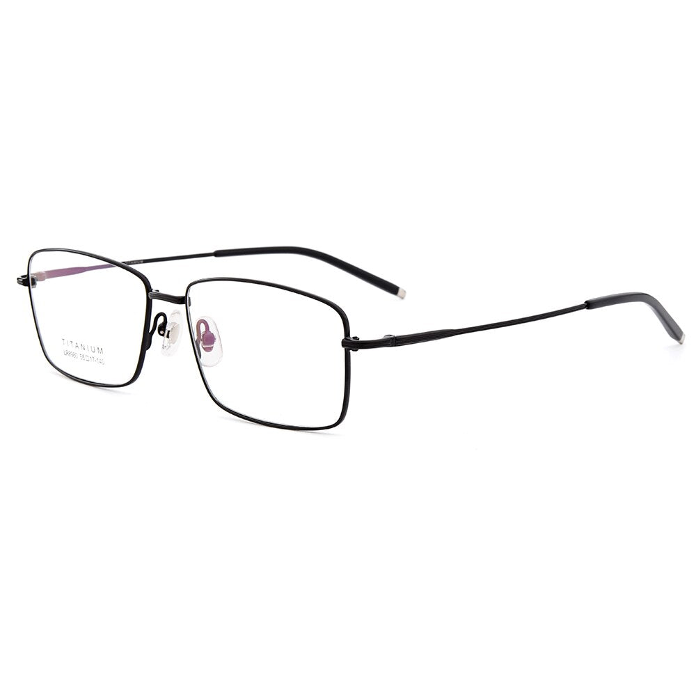 Gmei Optical Ultralight 100% Pure Titanium Full Rim Glasses Frame For Business Men Myopia Reading Prescription Spectacles LR8980
