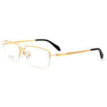 Load image into Gallery viewer, Gmei Optical Ultralight 100% Pure Titanium Half Rim Glasses Frame For Business Men Myopia Reading Prescription Spectacles LR8961