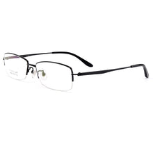 Load image into Gallery viewer, Gmei Optical Ultralight 100% Pure Titanium Half Rim Glasses Frame For Business Men Myopia Reading Prescription Spectacles LR8969