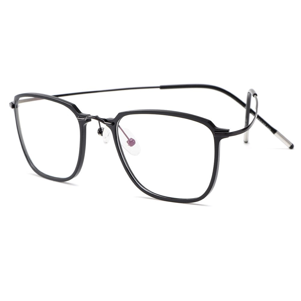 Gmei Optical Ultralight Beta Titanium Flexible Glasses Frame Men Square Prescription Eyeglasses Myopia Optical Frames M19003