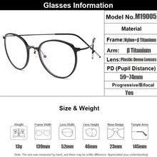 Load image into Gallery viewer, Gmei Optical Ultralight Beta Titanium Flexible Round Glasses Frame Women Prescription Eyeglasses Myopia Optical Frames M19005