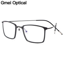 Load image into Gallery viewer, Gmei Optical Ultralight Beta Titanium Flexible Square Big Glasses Frame Men Prescription Eyeglasses Myopia Optical Frames M19004