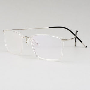 Gmei Optical Ultralight Beta Titanium Flexible Square Big Glasses Frame Men Prescription Eyeglasses Myopia Optical Frames M19004