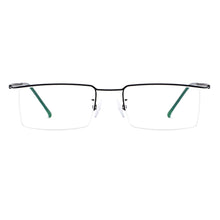 Load image into Gallery viewer, Gmei Optical Ultralight Business Men Titanium Alloy Glasses Frame Square Eyewear Flexible Temple Legs IP Electroplating Y2533