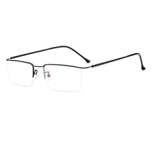 Load image into Gallery viewer, Gmei Optical Ultralight Business Men Titanium Alloy Glasses Frame Square Eyewear Flexible Temple Legs IP Electroplating Y2533