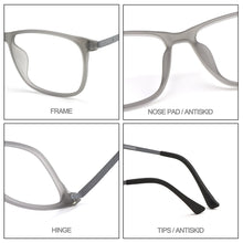 Load image into Gallery viewer, Gmei Optical Ultralight Glasses Frame M9825 With TR90 Plastic Rim Titanium Flexible Legs For Men And Women Spectacles Frames