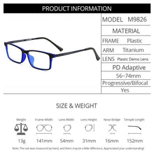 Load image into Gallery viewer, Gmei Optical Ultralight Glasses Frame M9826 For Men And Women Titanium Flexible Legs With TR90 Plastic Rim Spectacles Frames