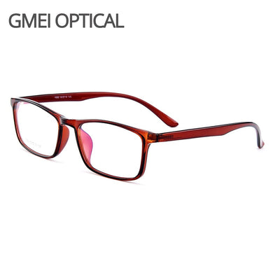 Gmei Optical Ultralight Plastic TR90 Rectangular Men Glasses Frame Prescription Eyeglasses Myopia Optical Frames Eyewear Y1052