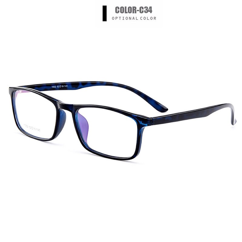 Gmei Optical Ultralight Plastic TR90 Rectangular Men Glasses Frame Prescription Eyeglasses Myopia Optical Frames Eyewear Y1052