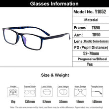 Load image into Gallery viewer, Gmei Optical Ultralight Plastic TR90 Rectangular Men Glasses Frame Prescription Eyeglasses Myopia Optical Frames Eyewear Y1052