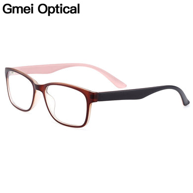 Gmei Optical Ultralight Square Full Rim Plastic Women Glasses Frames For Myopia Presbyopia Reading Prescription Eyeglasses H8008