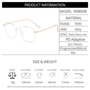 Gmei Optical Ultralight Square Women Glasses Frame M98008 TR90 Plastic Eyewear Prescription Eyeglass Myopia Spectacles Frames