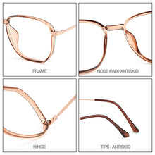 Load image into Gallery viewer, Gmei Optical Ultralight Square Women Glasses Frame M98008 TR90 Plastic Eyewear Prescription Eyeglass Myopia Spectacles Frames