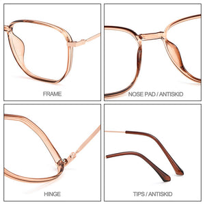 Gmei Optical Ultralight Square Women Glasses Frame M98008 TR90 Plastic Eyewear Prescription Eyeglass Myopia Spectacles Frames
