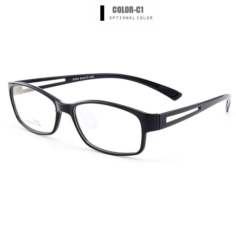Gmei Optical Ultralight TR90 Full Rim Men's Optical Eyeglasses Frames Women's Plastic Eyewear With Saddle Nose Bridge M5103