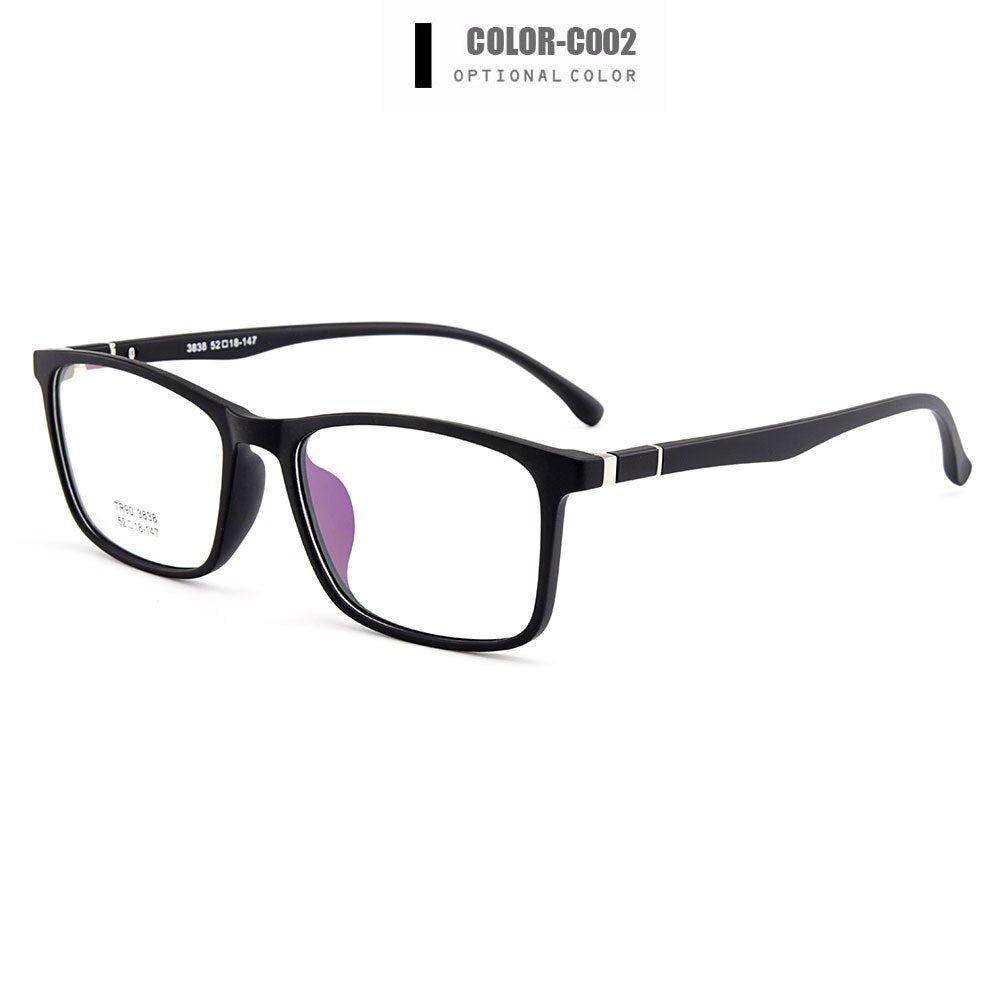 Gmei Optical Ultralight TR90 Full Rim Women's Optical Eyeglasses Frames Men's Plastic Myopia Eyewear 3 Colors Optional M3838