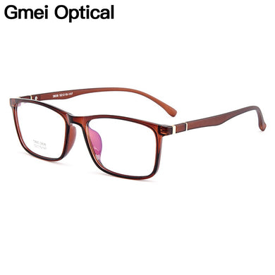 Gmei Optical Ultralight TR90 Full Rim Women's Optical Eyeglasses Frames Men's Plastic Myopia Eyewear 3 Colors Optional M3838