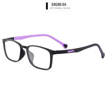 Load image into Gallery viewer, Gmei Optical Ultralight TR90 Kids Glasses Frame Square Prescription Eyeglasses Myopia Optical Frames Women Eyewear M8038