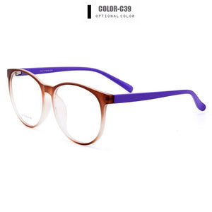 Gmei Optical Ultralight TR90 Women Glasses Frame Round Prescription Eyeglasses Myopia Optical Frames Girl Eyewear Y1027