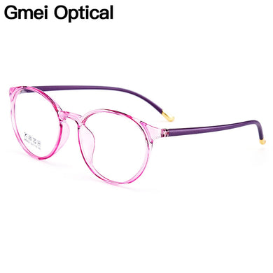 Gmei Optical Ultralight TR90 Women Optical Glasses Frames Round Optic Glasses Frame For Women Myopia Spectacles Oculos M5002