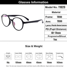 Load image into Gallery viewer, Gmei Optical Ultralight TR90 Women Round Glasses Frame Prescription Eyeglasses Myopia Optical Frames Female&#39;s Eyewear Y1029