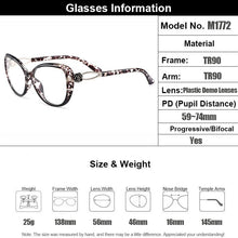 Load image into Gallery viewer, Gmei Optical Urltra-Light TR90 Big Frame Cat Eye Style Women Full Rim Optical Glasses Frames Female Plastic Myopia Eyewear M1772