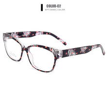 Load image into Gallery viewer, Gmei Optical Urltra-Light TR90 Full Rim Optical Eyeglasses Frame With Flowers Women&#39;s Plastic Myopia Presbyopia Spectacles M2063