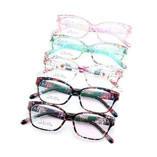 Load image into Gallery viewer, Gmei Optical Urltra-Light TR90 Full Rim Optical Eyeglasses Frame With Flowers Women&#39;s Plastic Myopia Presbyopia Spectacles M2063