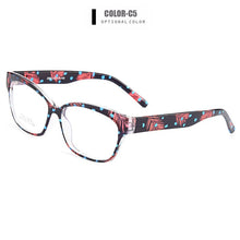 Load image into Gallery viewer, Gmei Optical Urltra-Light TR90 Full Rim Optical Eyeglasses Frame With Flowers Women&#39;s Plastic Myopia Presbyopia Spectacles M2063