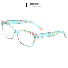 Load image into Gallery viewer, Gmei Optical Urltra-Light TR90 Full Rim Optical Eyeglasses Frame With Flowers Women&#39;s Plastic Myopia Presbyopia Spectacles M2063