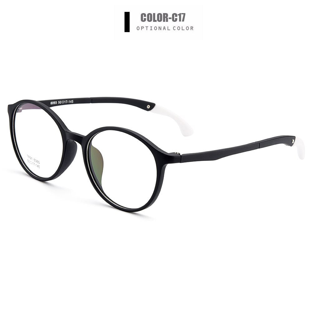 Gmei Optical Urltra-Light TR90 Student Round Optical Eyeglasses Frames With Hangers Plastic Myopia Presbyopia Spectacles M6065