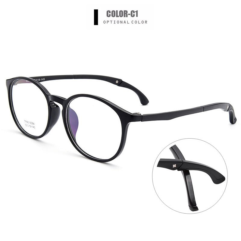 Gmei Optical Urltra-Light TR90 Students' Round Optical Eyeglasses Frames With Hangers Plastic Myopia Presbyopia Spectacles M6064