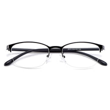 Load image into Gallery viewer, Gmei Optical Urltra-Light Women Titanium Alloy Oval Half Rim Glasses Frames Eyewear With Flexible Legs IP Electroplating Y2515