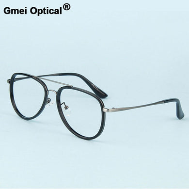 Gmei Optical Vintage Decoration Optical Eyeglasses Frames Myopia Metal Alloy Women Men Spectacles Oculos De Grau Eyewear A30399